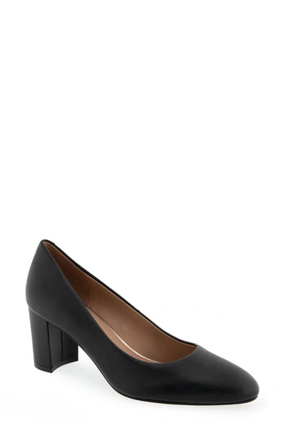 Shop Aerosoles Betsy Pump In Black Leather