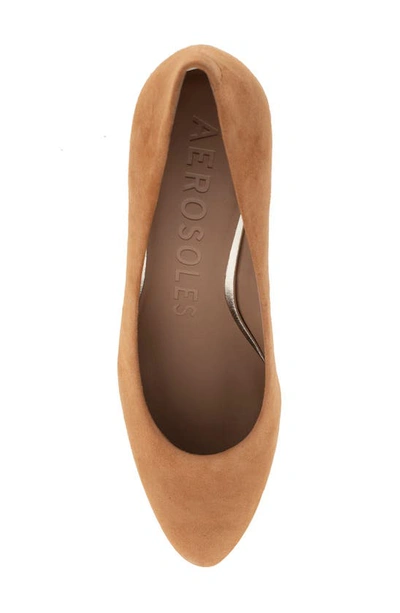 Aerosoles Betsy Pumps In Tan Suede