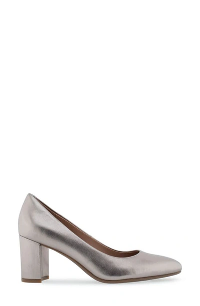 Aerosoles Ebel Dress-pump-mid Heel In Champagne Leather