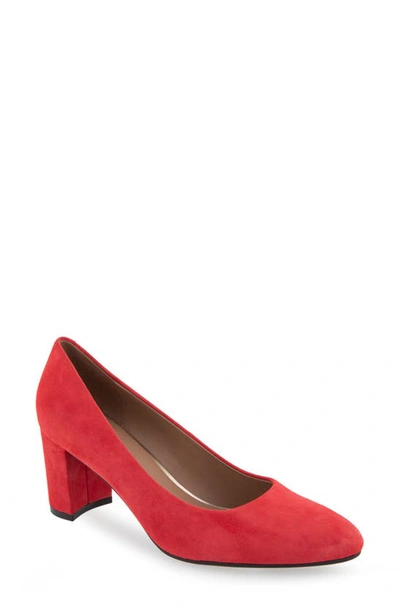 Shop Aerosoles Betsy Pump In Red Suede