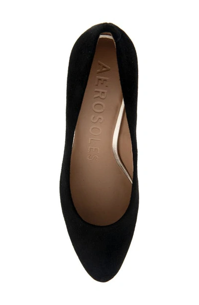 Aerosoles Betsy Pump In Black Suede
