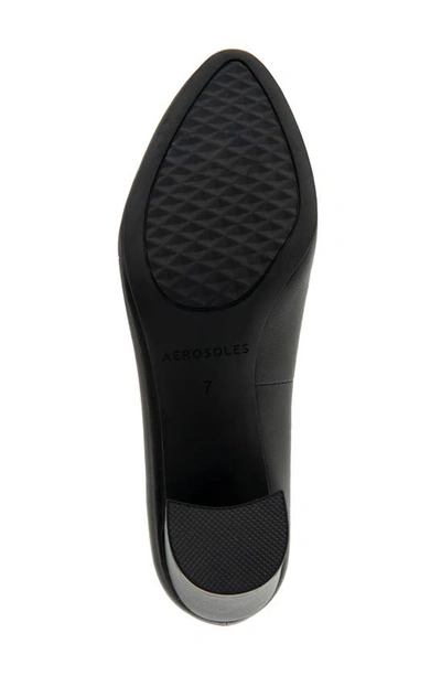 Shop Aerosoles Betsy Pump In Black Leather