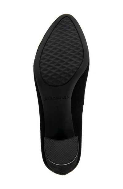 Aerosoles Betsy Pump In Black Suede