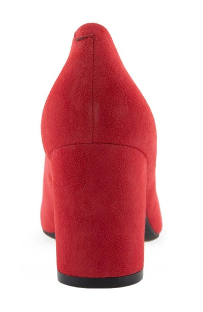 Shop Aerosoles Betsy Pump In Red Suede