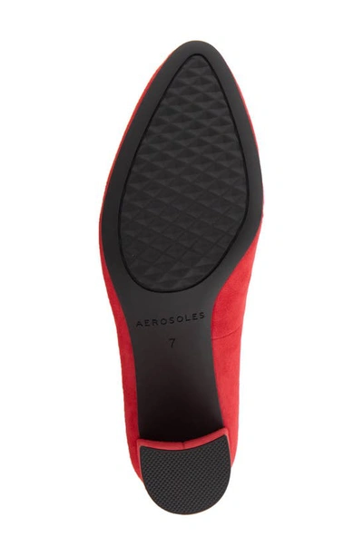 Aerosoles Betsy Dress-pump-high In Red Suede