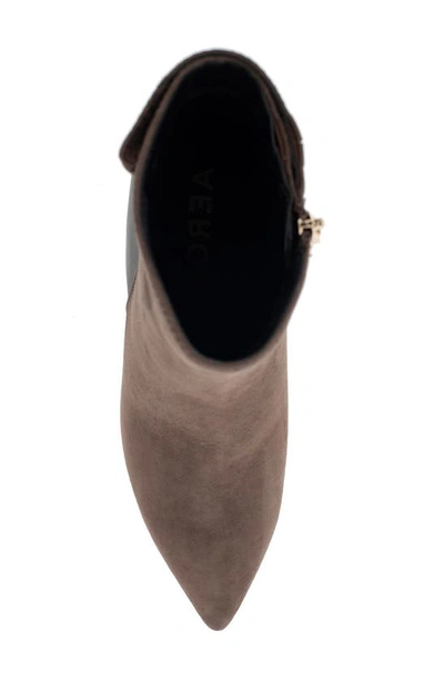 Aerosoles Levanto Pointed Toe Bootie In Java Suede