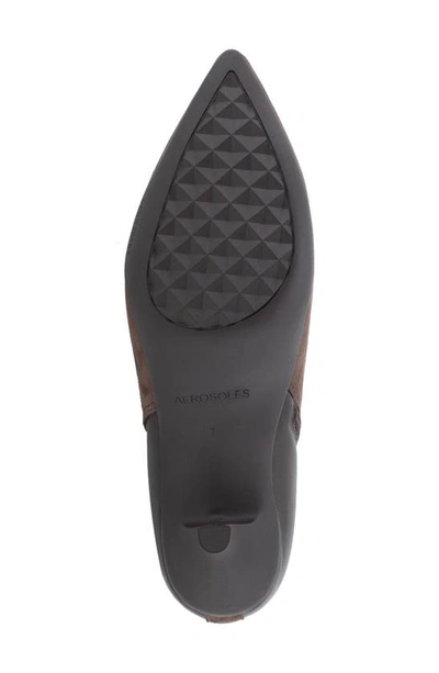 Aerosoles Levanto Pointed Toe Bootie In Java Suede