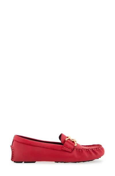 Shop Aerosoles Gaby Driving Shoe In Racing Red Leather