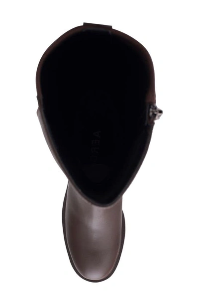Shop Aerosoles Gabicce Block Heel Boot In Java Leather