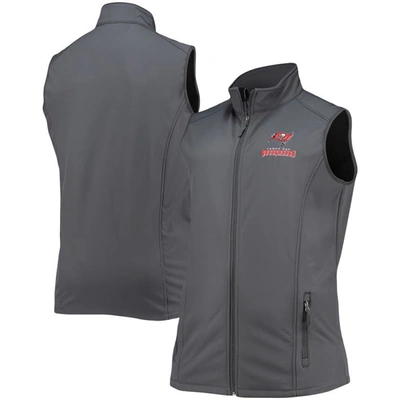 Shop Dunbrooke Charcoal Tampa Bay Buccaneers Big & Tall Archer Softshell Full-zip Vest