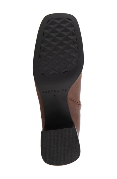 Shop Aerosoles Ortona Ankle Boot In Mocha Leather