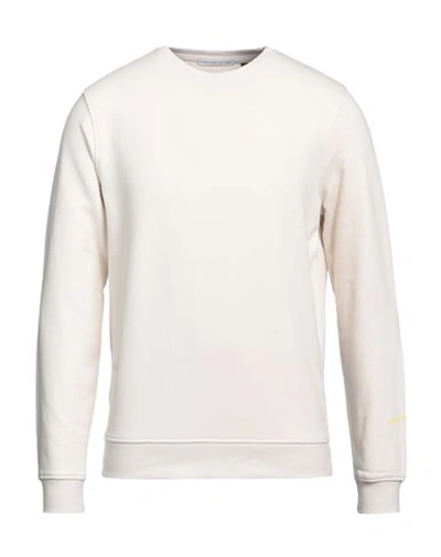 Shop Grey Daniele Alessandrini Man Sweatshirt Cream Size Xxl Cotton, Polyester In White