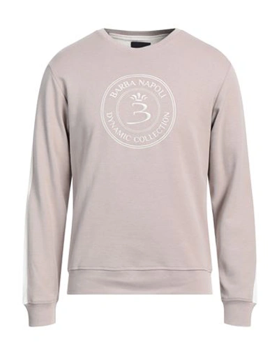 Shop Barba Napoli Man Sweatshirt Dove Grey Size 46 Cotton, Polyamide