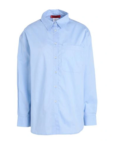 Shop Max & Co . Bari Woman Shirt Light Blue Size 8 Cotton