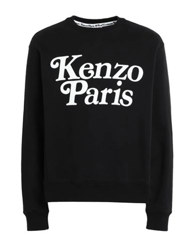 Shop Kenzo Man Sweatshirt Black Size L Cotton