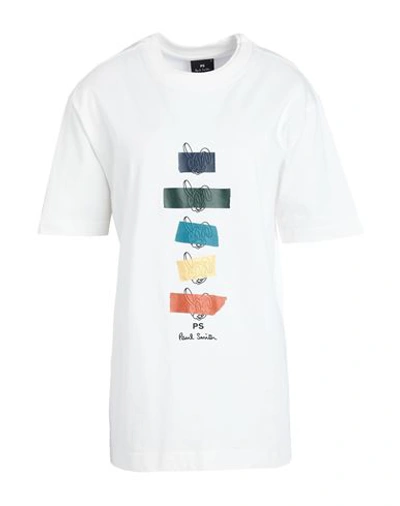 Shop Ps By Paul Smith Ps Paul Smith Man T-shirt White Size Xl Organic Cotton