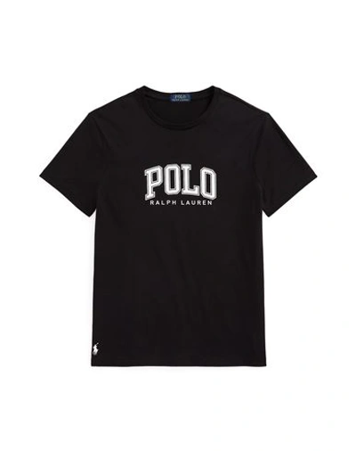 Shop Polo Ralph Lauren Man T-shirt Black Size L Cotton