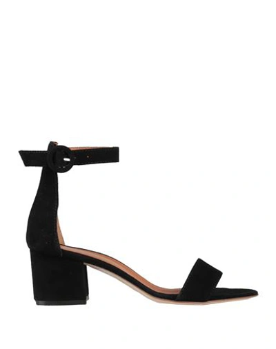 Shop Via Roma 15 Woman Sandals Black Size 7.5 Leather