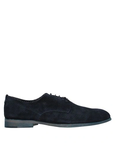 Shop Marechiaro 1962 Man Lace-up Shoes Midnight Blue Size 11 Soft Leather