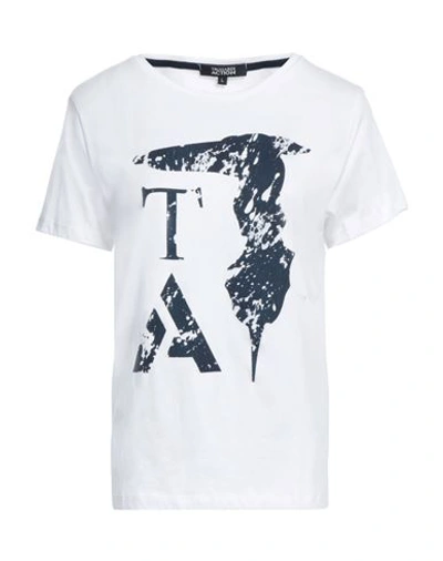 Shop Trussardi Action Woman T-shirt White Size Xxl Polyester, Cotton