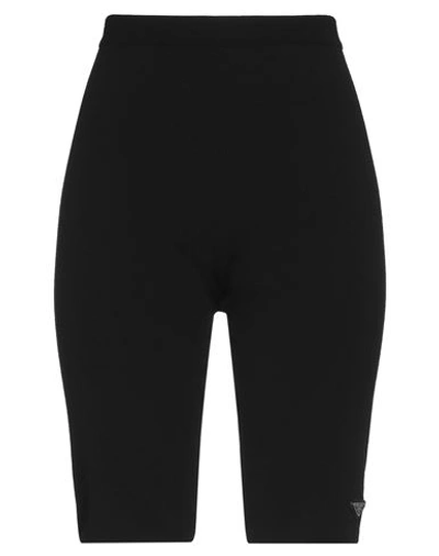 Shop Prada Woman Leggings Black Size 8 Viscose, Virgin Wool, Polyamide, Polyester