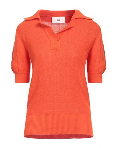 Shop Solotre Woman Sweater Orange Size 2 Cotton