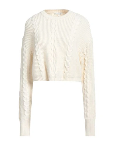 Shop Patrizia Pepe Woman Sweater Ivory Size 2 Viscose, Polyester, Polyamide In White