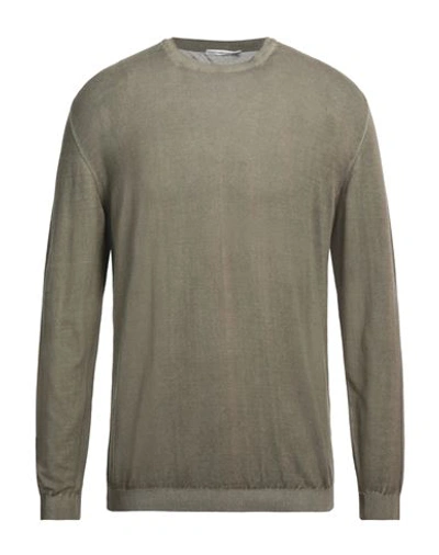 Shop Grey Daniele Alessandrini Man Sweater Military Green Size 44 Cotton