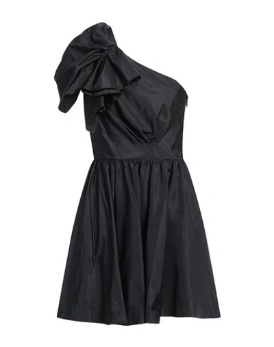 Pinko Woman Mini Dress Black Size 6 Polyester In Black
