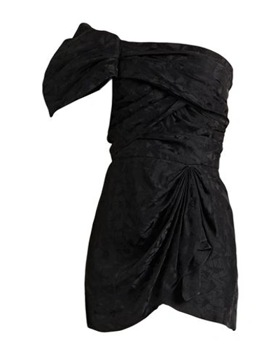 Shop Isabel Marant Woman Mini Dress Black Size 8 Cotton