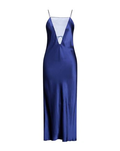 Shop Stella Mccartney Woman Maxi Dress Purple Size 4-6 Acetate, Viscose, Silk