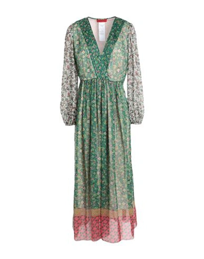 Shop Max & Co . Teruel Woman Maxi Dress Green Size 8 Polyester