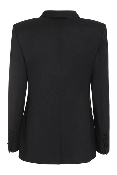 Shop Hugo Boss Boss Jatuxa Double-breasted Jacket In Black
