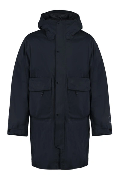 Shop C.p. Company Technical Fabric Parka With Internal Removable Down Jacket In Blue