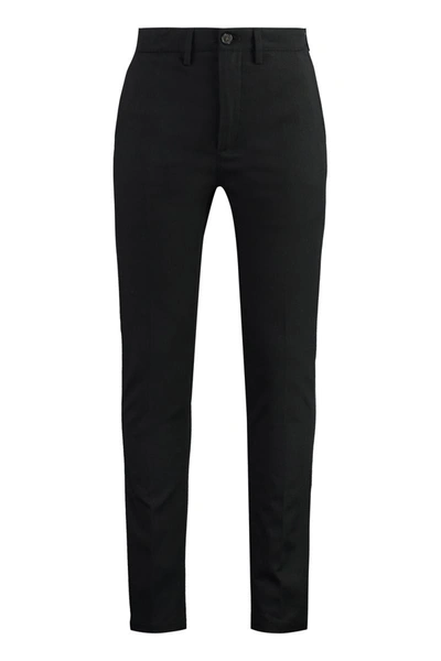 Department Five Regular Waist Slim Fit Mike Chino Pants In Black