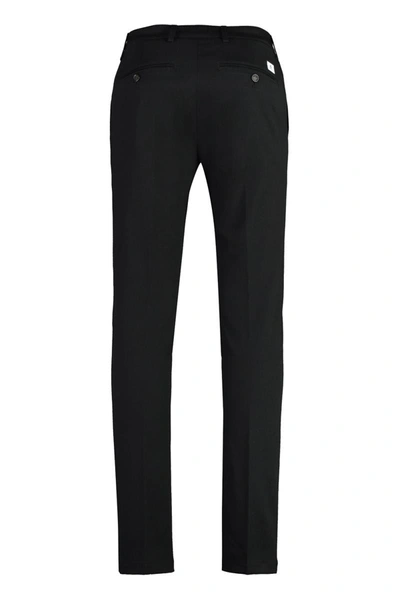 Department Five Regular Waist Slim Fit Mike Chino Pants In Black