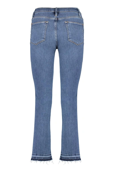 Shop Frame Le High Straight Jeans In Denim