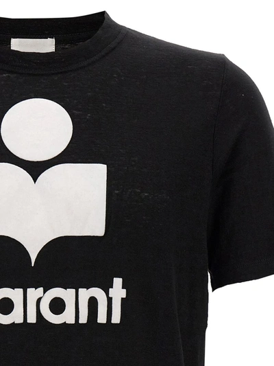 Shop Isabel Marant 'karman' T-shirt In White/black