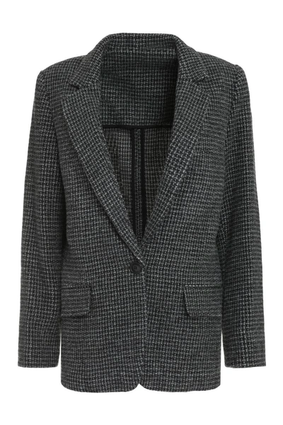 Shop Isabel Marant Étoile Charlyne Tweed Blazer In Grey