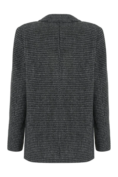 Shop Isabel Marant Étoile Charlyne Tweed Blazer In Grey