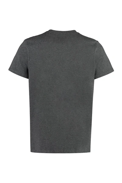 Shop Isabel Marant Zafferh Logo Cotton T-shirt In Grey