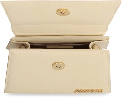 Shop Jacquemus Le Chiquito Moyen Leather Handbag In Ivory