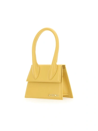 Shop Jacquemus Satchel & Cross Body In Dark Yellow