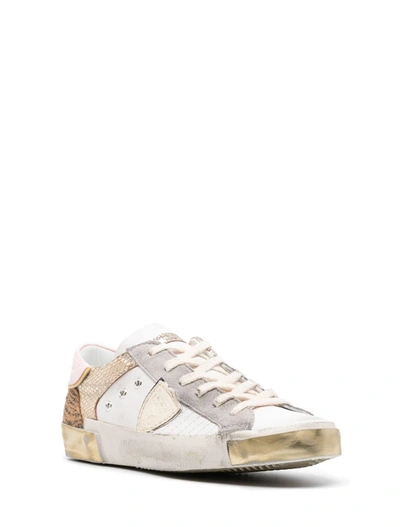 Shop Philippe Model Sneakers In Blanc Or