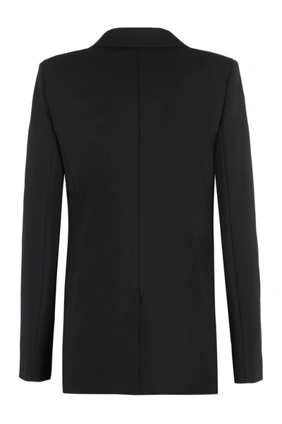 Shop Max Mara Circeo Single-breasted One Button Jacket In Black