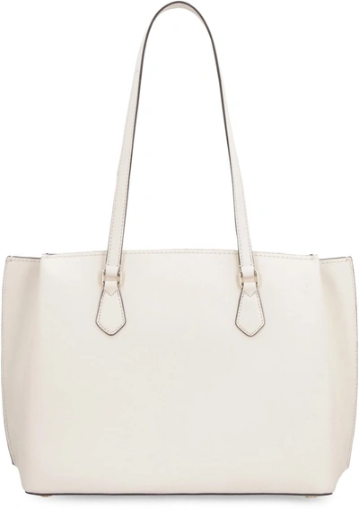 Shop Michael Michael Kors Michael Kors Ruby Leather Tote In Ivory