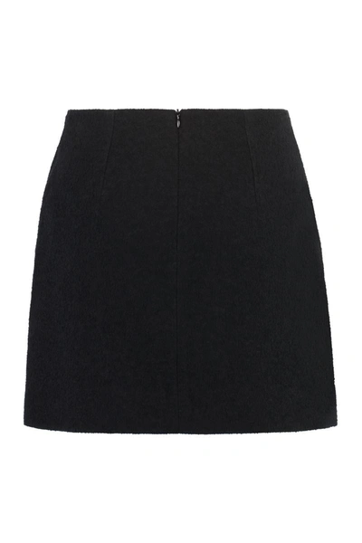 Shop Patou Knitted Mini Skirt In Black