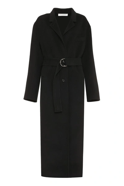 Shop Philosophy Di Lorenzo Serafini Single-breasted Wool Coat In Black