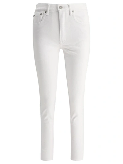 Shop Polo Ralph Lauren "the Mid Rise Skinny" Jeans In White