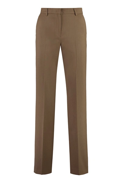 Pt01 Pt Torino Ambra Wool Blend Trousers In Camel